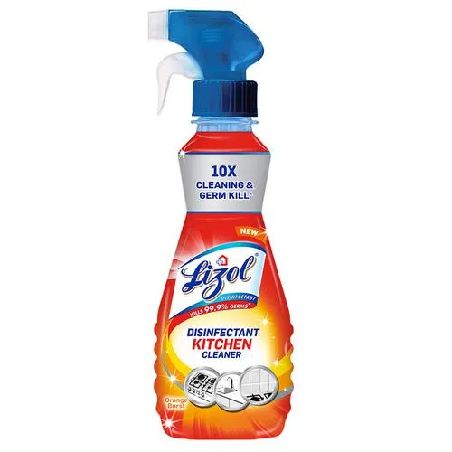 Lizol Disinfectant Kitchen Power Cleaner Liquid Spray - Orange 250 ml - Image 2