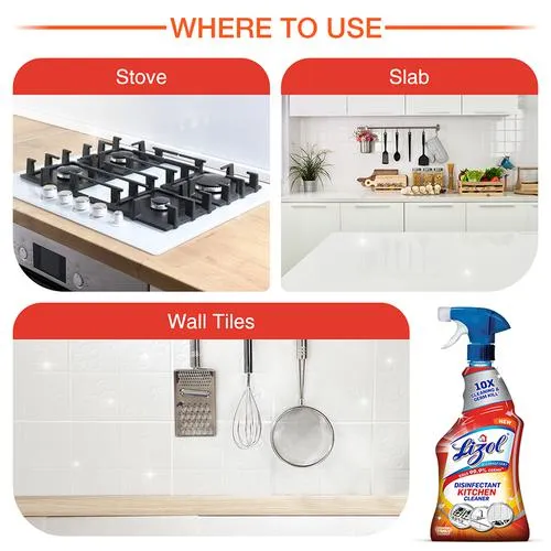 Lizol Disinfectant Kitchen Power Cleaner Liquid Spray - Orange 250 ml - Image 6