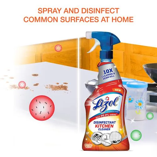 Lizol Disinfectant Kitchen Power Cleaner Liquid Spray - Orange 250 ml - Image 9