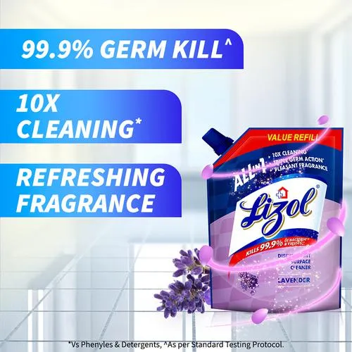 Lizol All In One Disinfectant Surface - Lavender 1.8 L Refill - Image 5