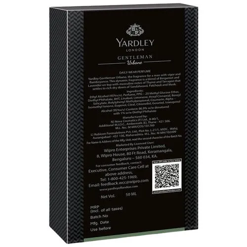 Yardley London Gentleman Urbane Daily Wear Perfume for Men| Fougère Notes 50 ml - Image 3