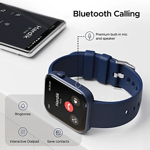 boAt Storm Call 2 Smartwatch - Dark Blue 4.64 cm - Image 2