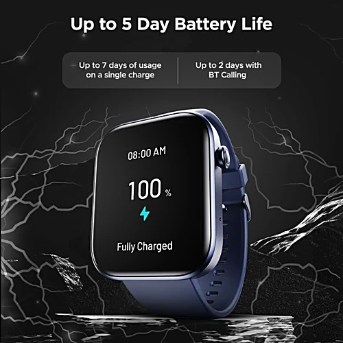 boAt Storm Call 2 Smartwatch - Dark Blue 4.64 cm - Image 9