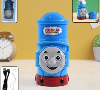 Plug-and-Play Cartoon Mini Fan in Train Character Design