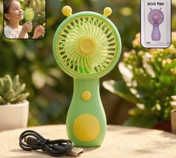 Cute Cartoon Style Rechargeable Mini Handheld Fan (1 Pc)