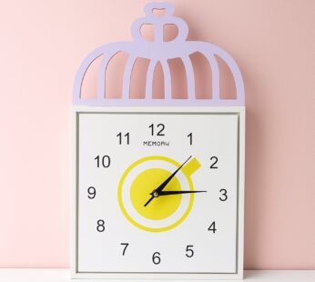 Decorative Square Wall Clock Battery Operated – 1 Pc