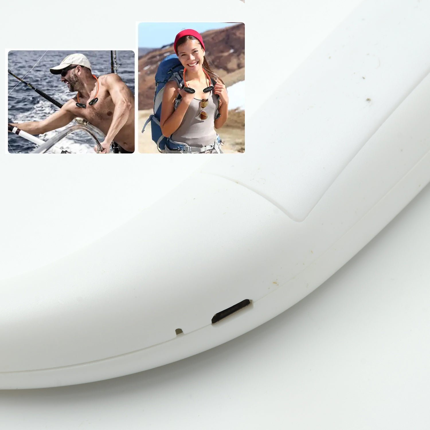 USB Rechargeable Wearable Neckband Fan - Image 6