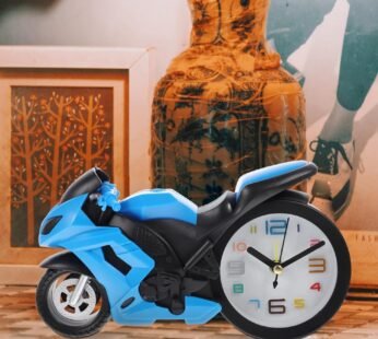 Retro Motorcycle Alarm Clock – Novelty Bike Engine Style Desk Clock