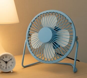 Big USB Table Desk Personal Metal Electronic Fan, For Office, School Use (1 Pc)