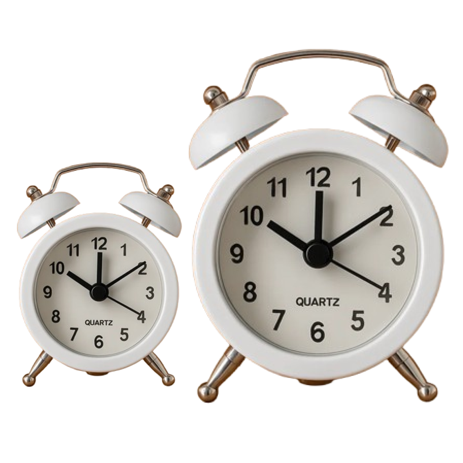Small Twin-Bell Analog Alarm Clock - (1 Pc) - Image 6