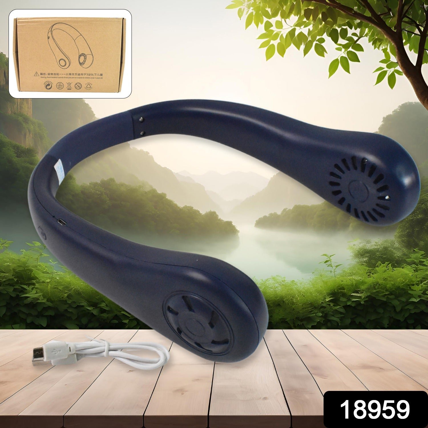 Neck Fans Portable Rechargeable Prime, Bladeless Personal Fans for Your Neck Face - Image 2
