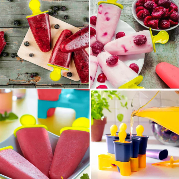 6-Piece Reusable Kulfi Popsicle Mould Set | Homemade Ice Cream Maker - Image 2