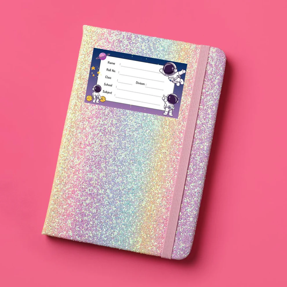 Customized Kids Name Labels for School Books and Notebooks (Pack of 24) - Image 2