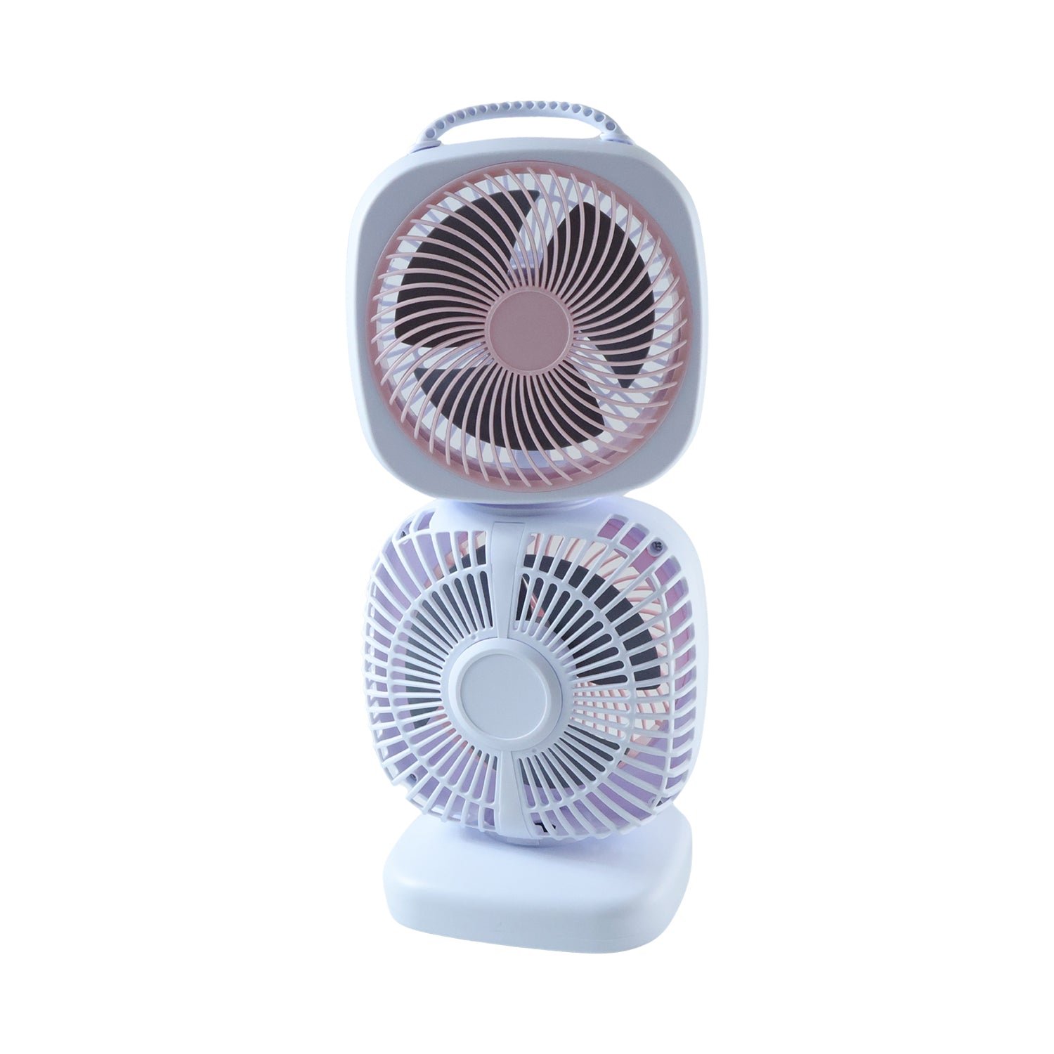 Portable Dual Head USB Rechargeable Table Fan (1 Pc) - Image 4