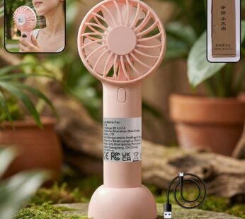 Portable Handheld Fan Rechargeable Mini USB Fan (1 Pc)