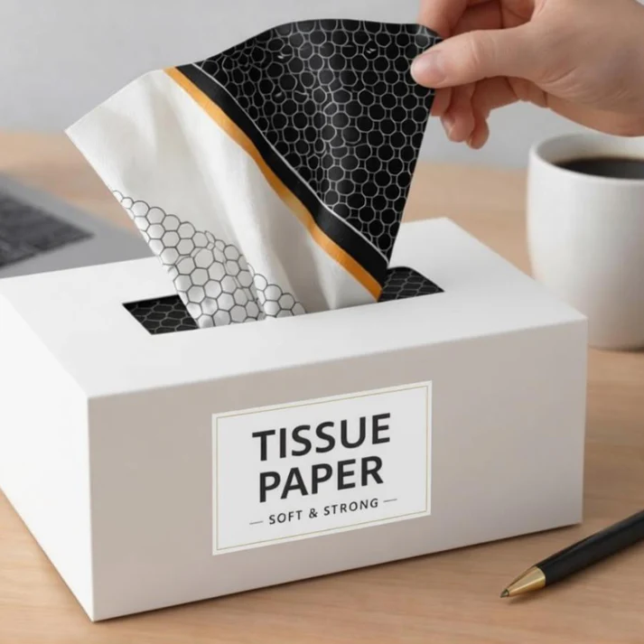 Printed Tissue Paper decorative napkins 20 pcs pack with random patterns