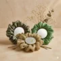 Premium Organza Silk Scrunchie in earth tones for gentle hair styling.