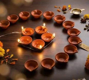 Warm White Diya String Lights – Stunning LED Decorative Lights for Diwali